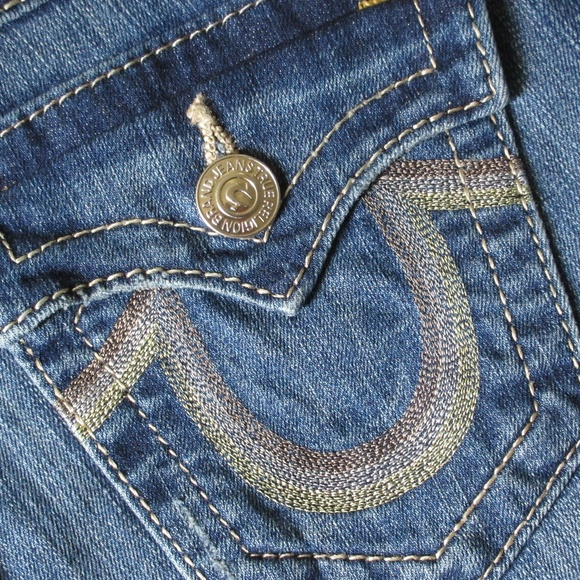 True Religion Denim - True Religion Boot Cut Stretch Jeans Rainbow 28